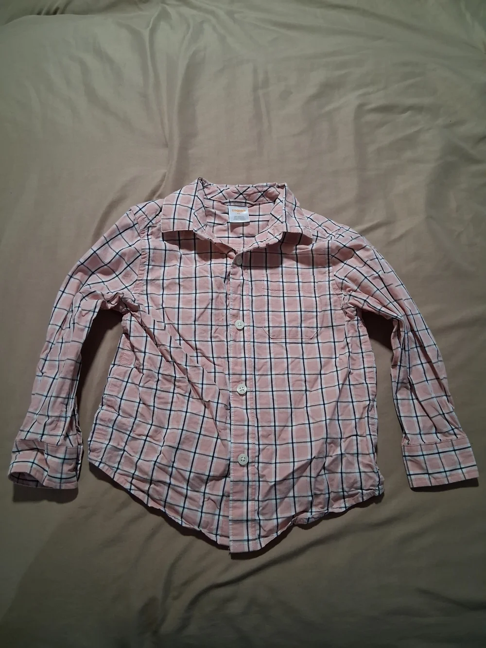 Gymboree Light Gray Argyle Cable Knit V-Neck Sweater Vest Pink Plaid Shirt 4T